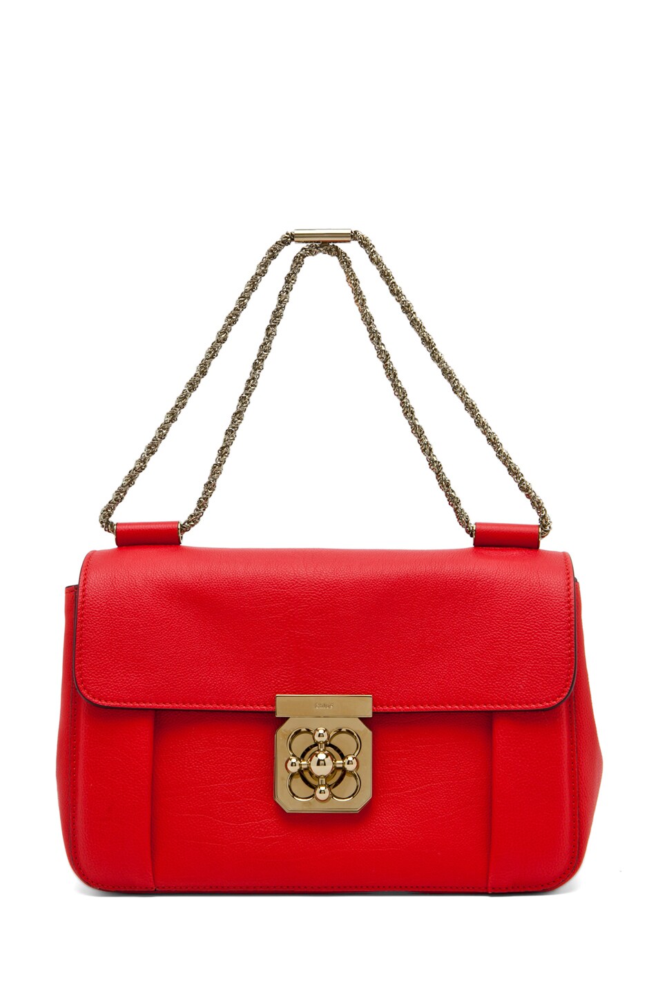 Image 1 of Chloe Elsie Shoulder Bag in Fetish Red