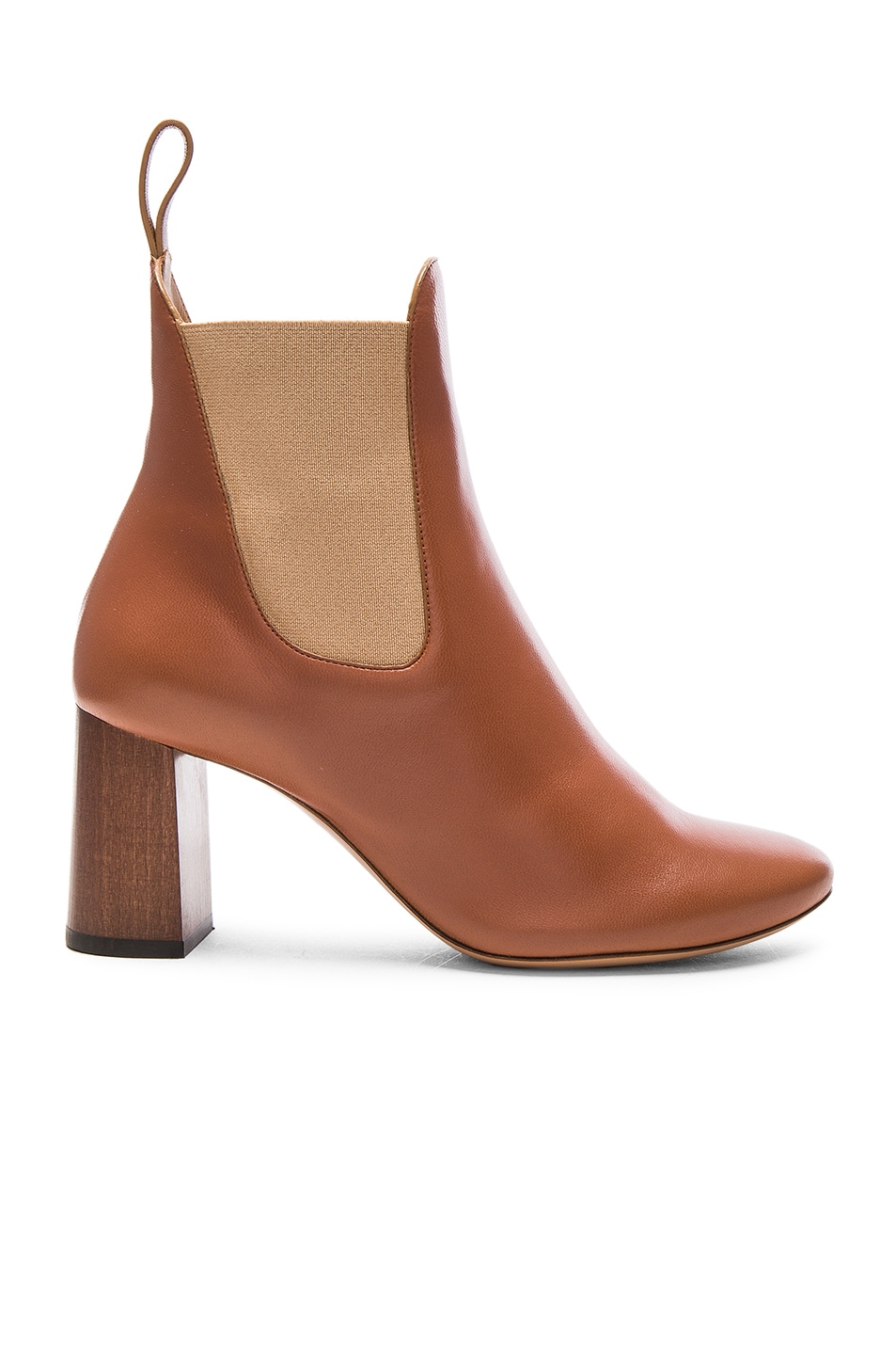 Image 1 of Chloe Leather Harper Ankle Boots in Brown Delight