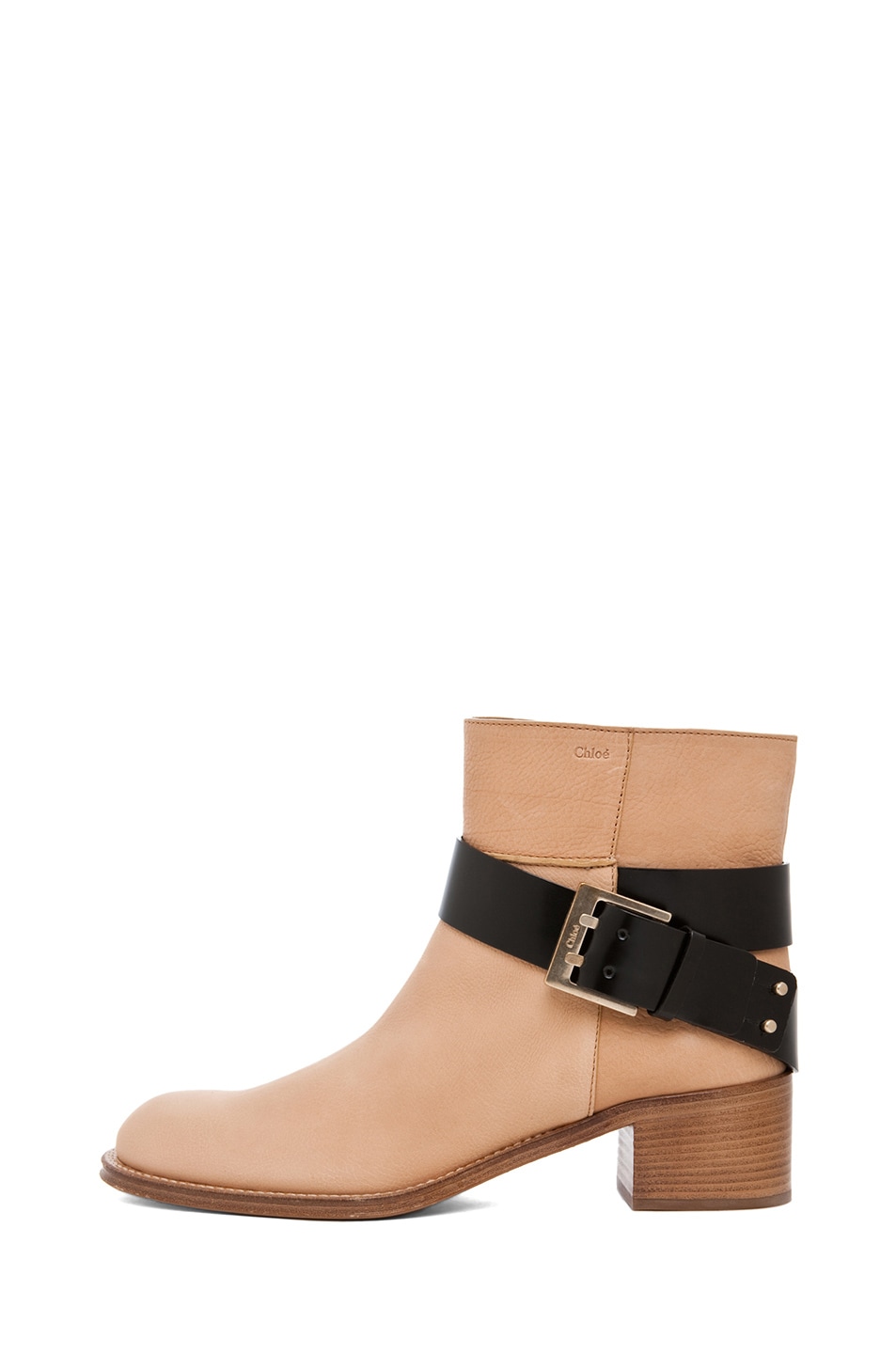 Image 1 of Chloe Biker Boot in Taupe