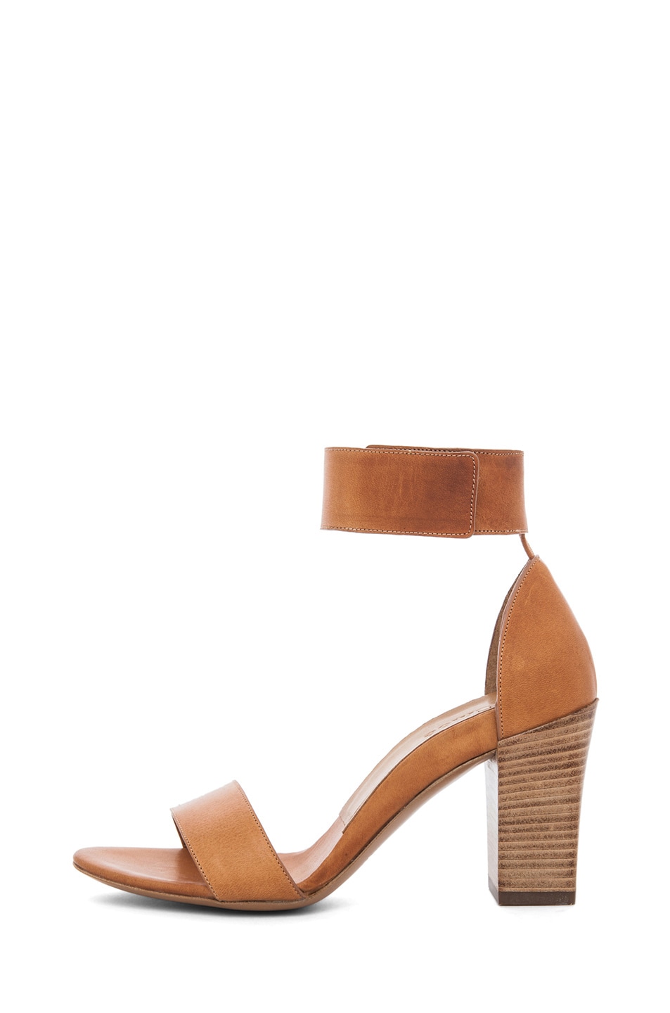 Image 1 of Chloe Ankle Strap Heel in Cognac