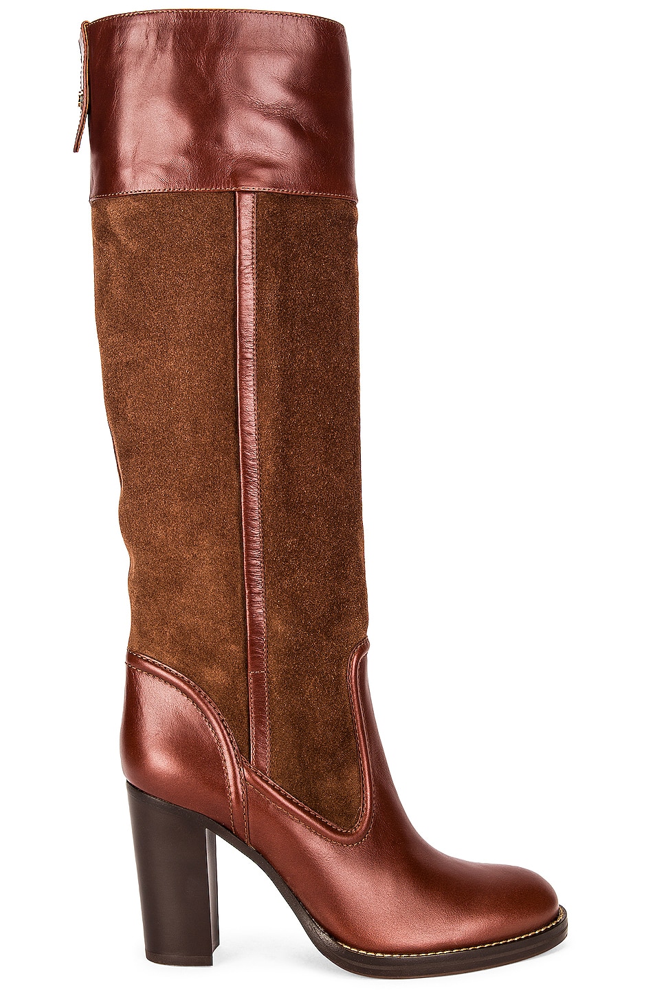 Image 1 of Chloe Emma Tall Boots in Roasted Brown