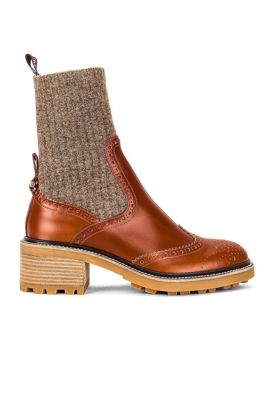 Image 1 of Chloe Franne Ankle Boots in Classic Tobacco