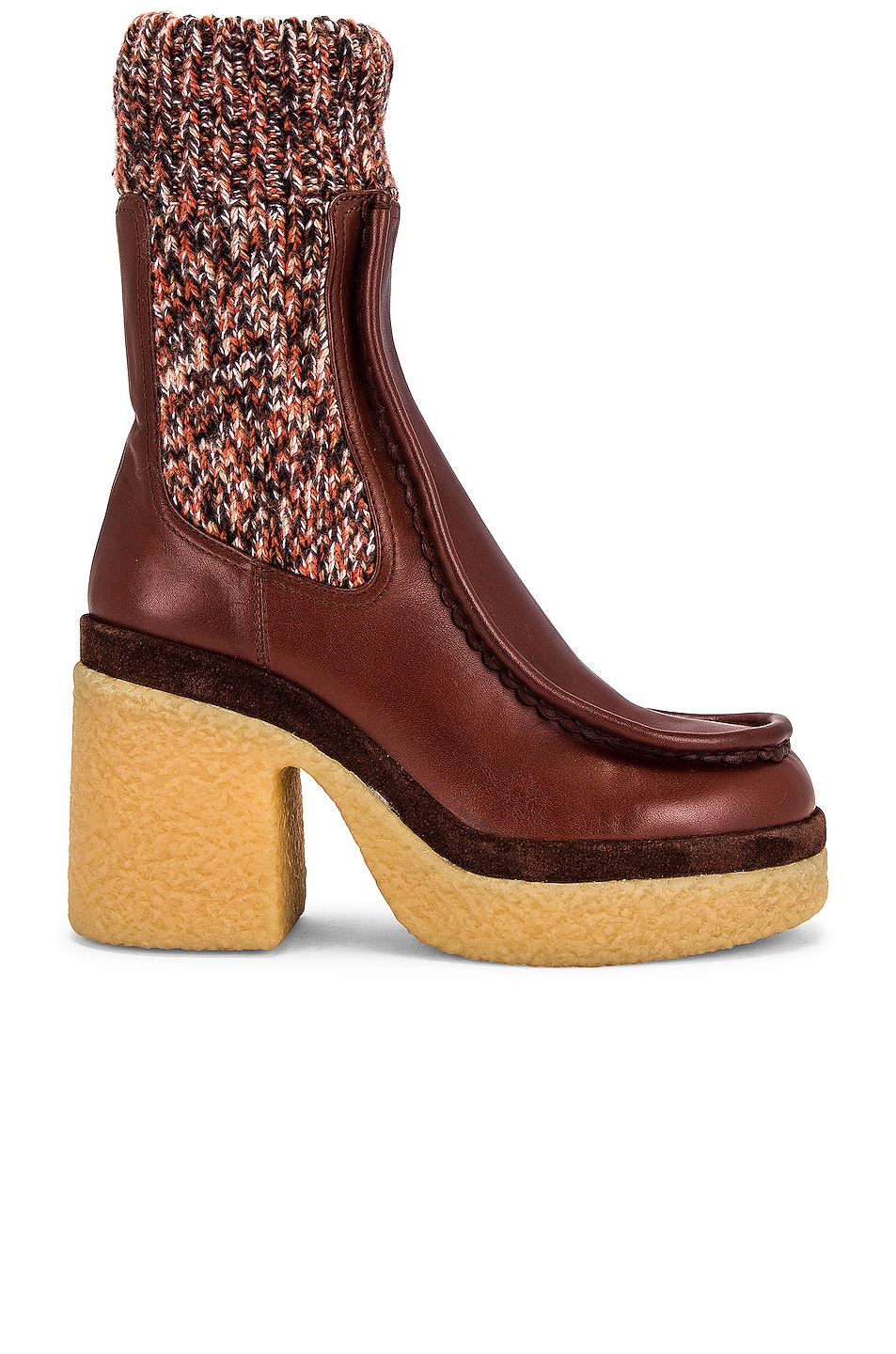 Image 1 of Chloe Jamie Ankle Boots in Tannish Brown