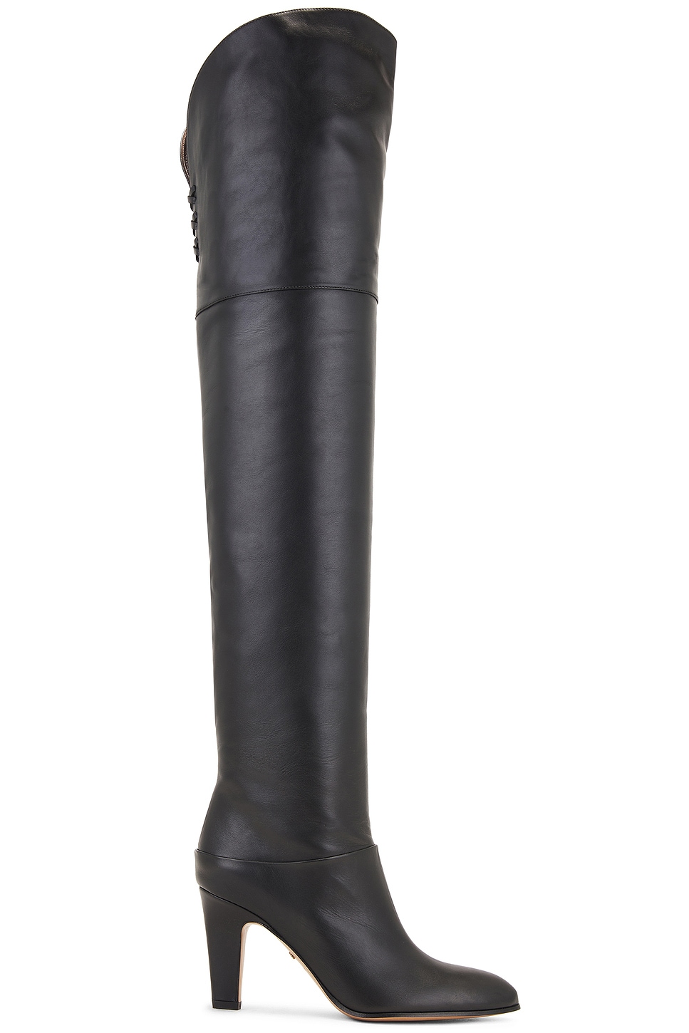 Image 1 of Chloe Eve Thigh High Boot in Black