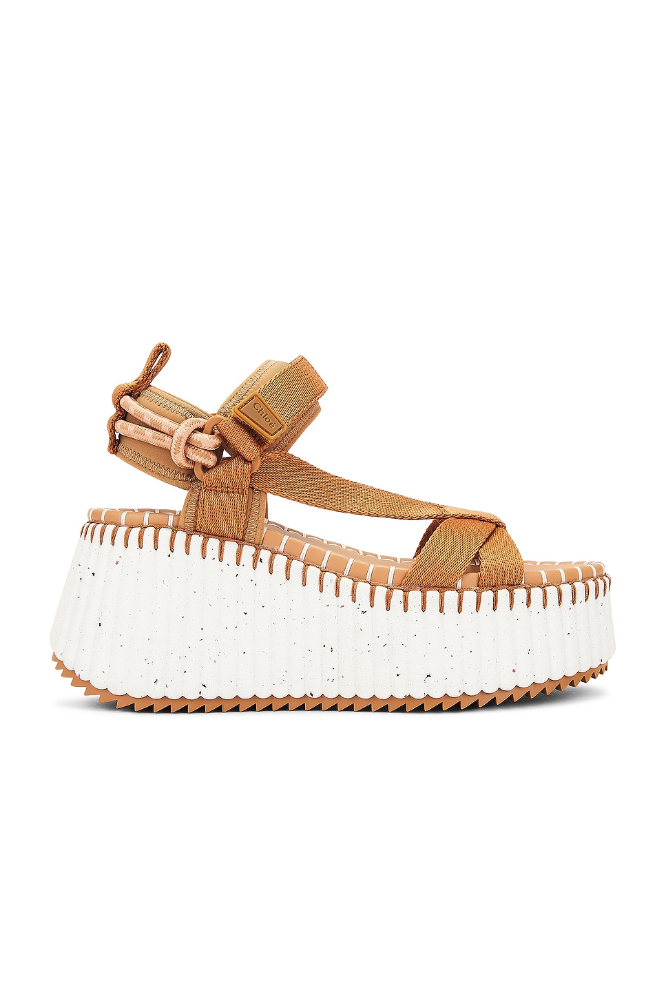 Image 1 of Chloe Nama Sandal in Smooth Tan