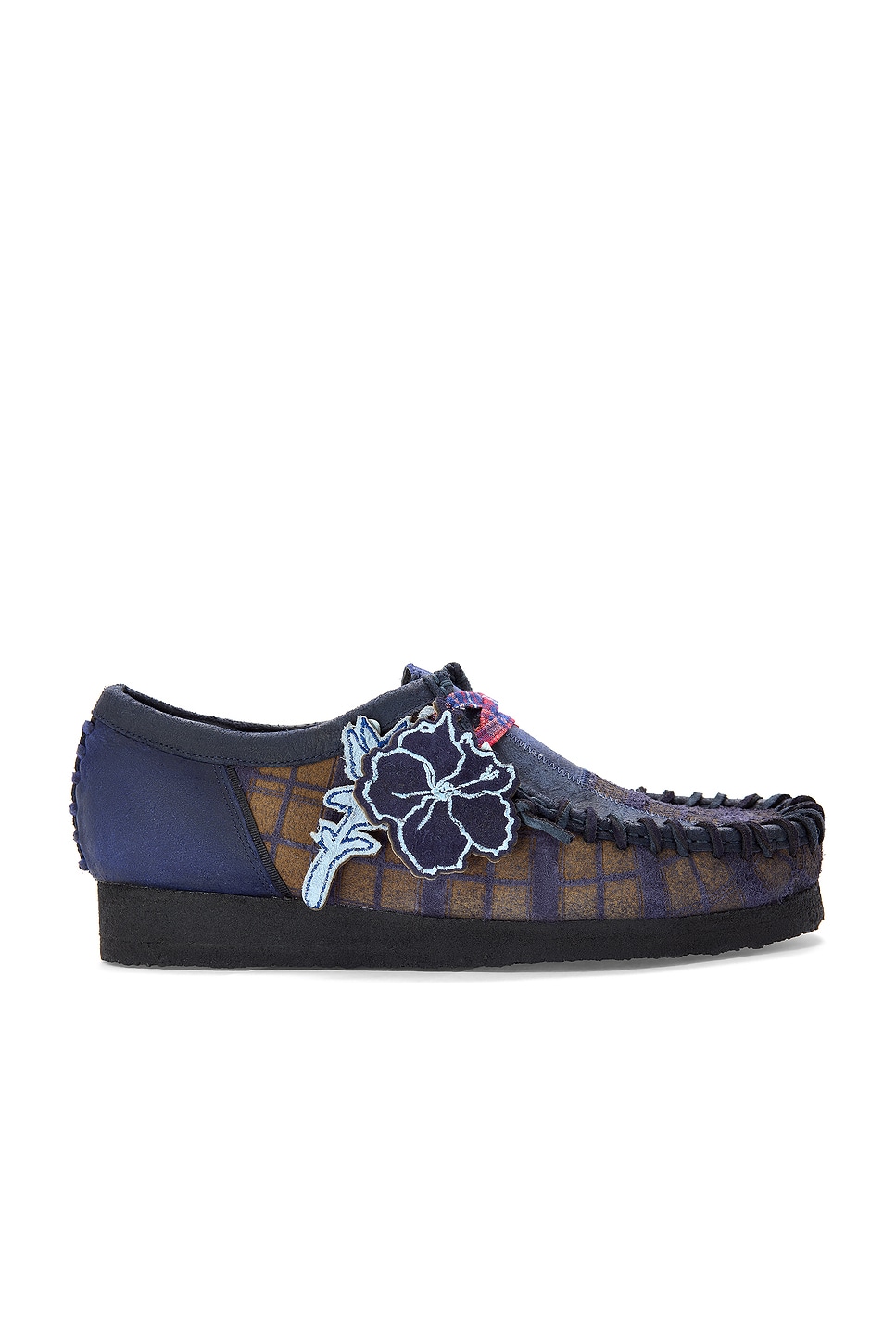 Image 1 of Clarks x Nicholas Daley Wallabee Moccasin Shoe in Navy Combi