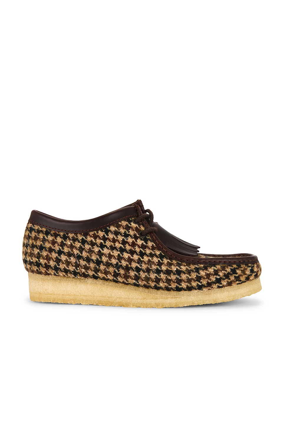 Image 1 of Clarks Wallabee Moccasin Shoe in Brown Tweed Combi