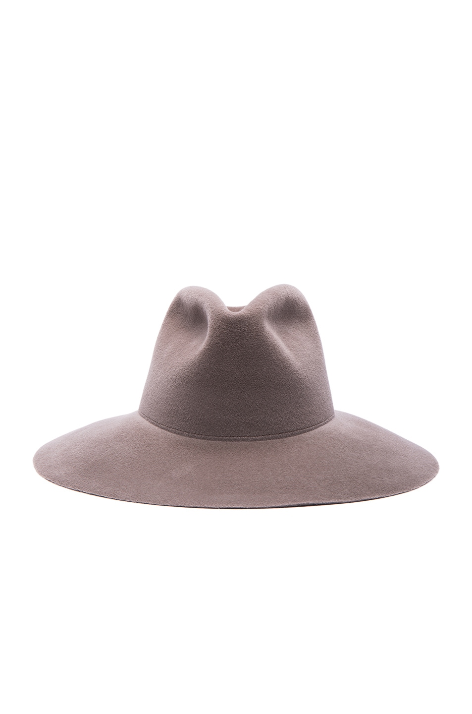 Image 1 of Clyde Wide Brim Pinch Hat in Mink