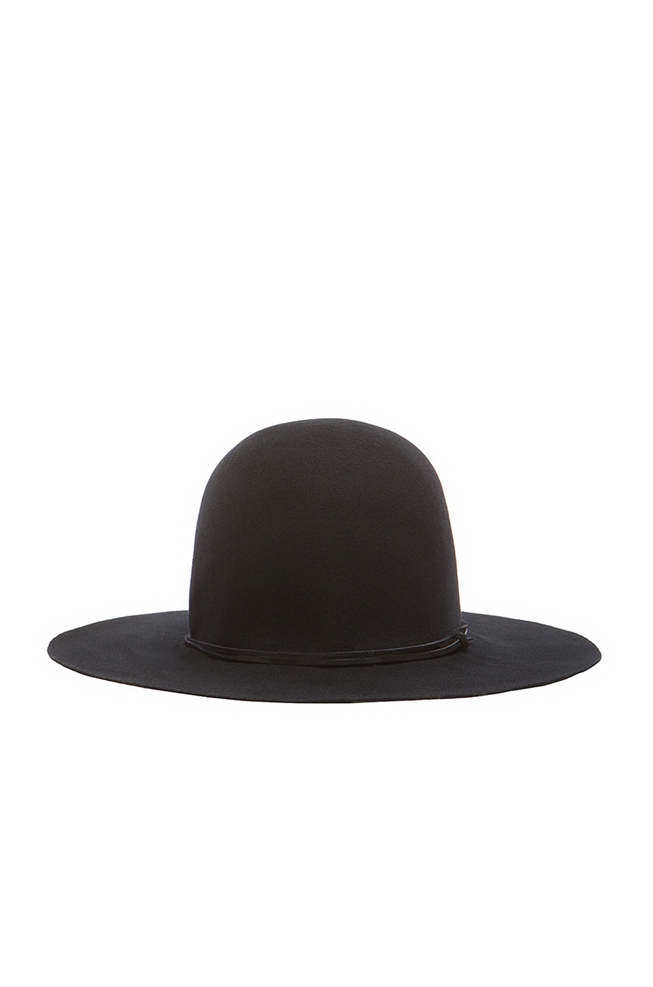 Image 1 of Clyde Wide Brim Dome Hat in Black