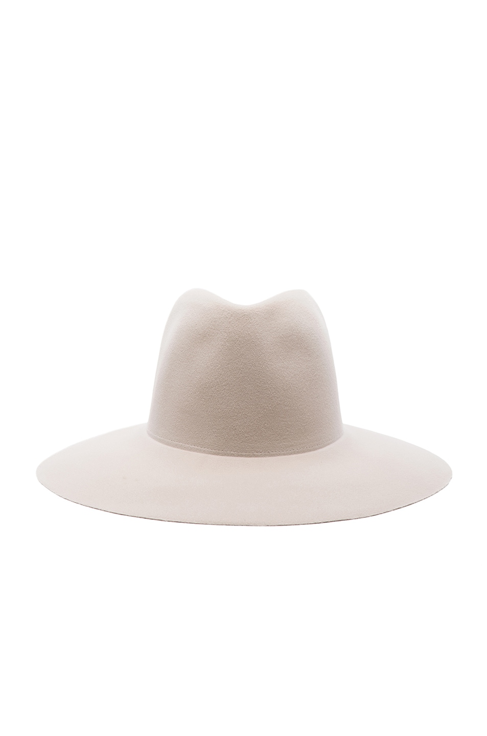 Image 1 of Clyde Wide Brim Pinch Hat in Alabaster