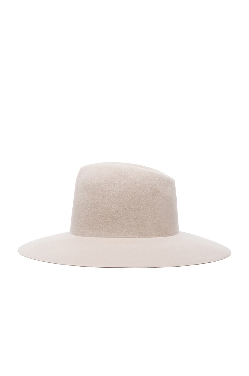 Clyde Wide Brim Pinch Hat in Alabaster | FWRD