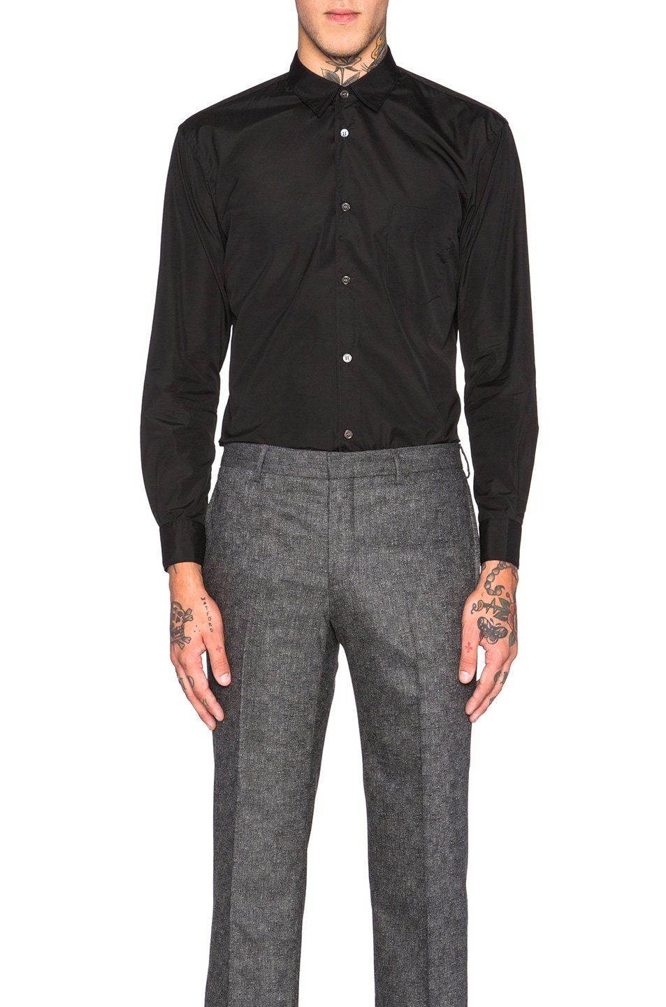 Image 1 of COMME des GARCONS SHIRT 'Forever' Poplin Button Down in Black