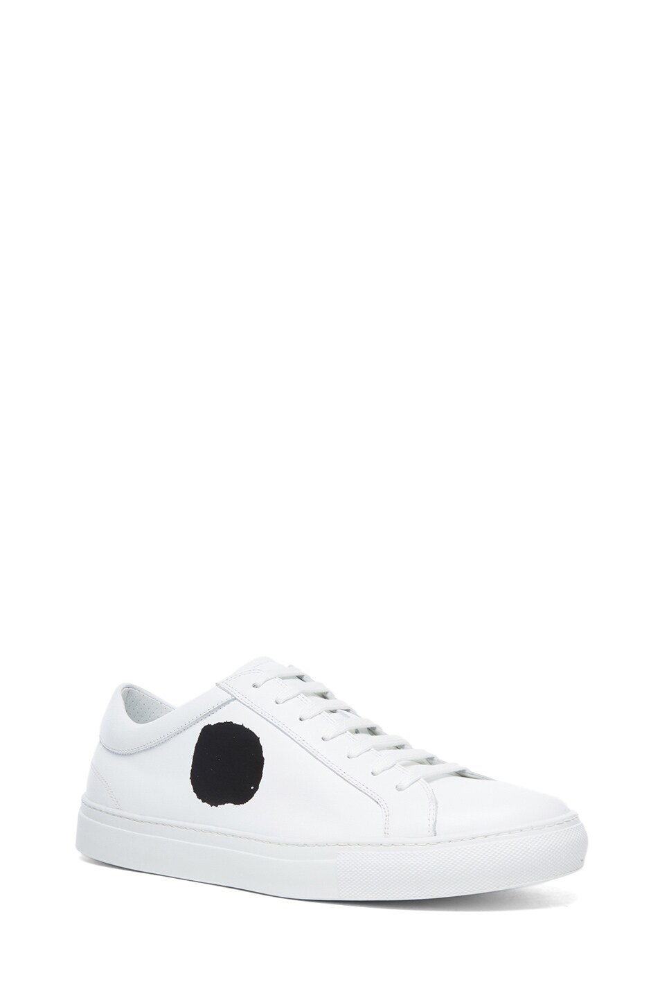 Image 1 of COMME des GARCONS SHIRT Dot Cow Skin Leather Sneakers in White