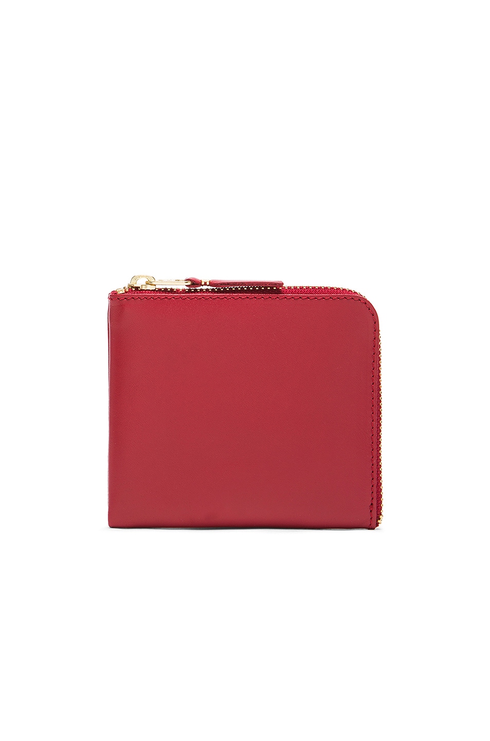 Classic Small Zip Wallet in Red