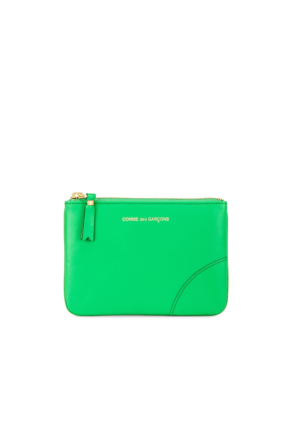 Classic Leather Zip Wallet in Green