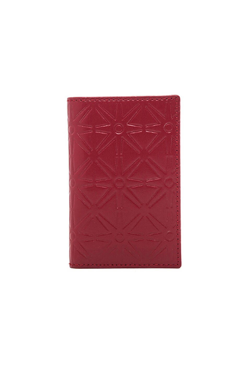 Image 1 of COMME des GARCONS Star Embossed Bill Fold in Red
