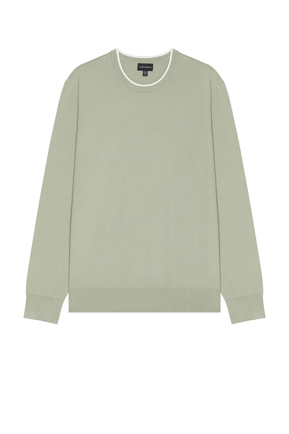 Long Sleeve Tech Crewneck in Sage