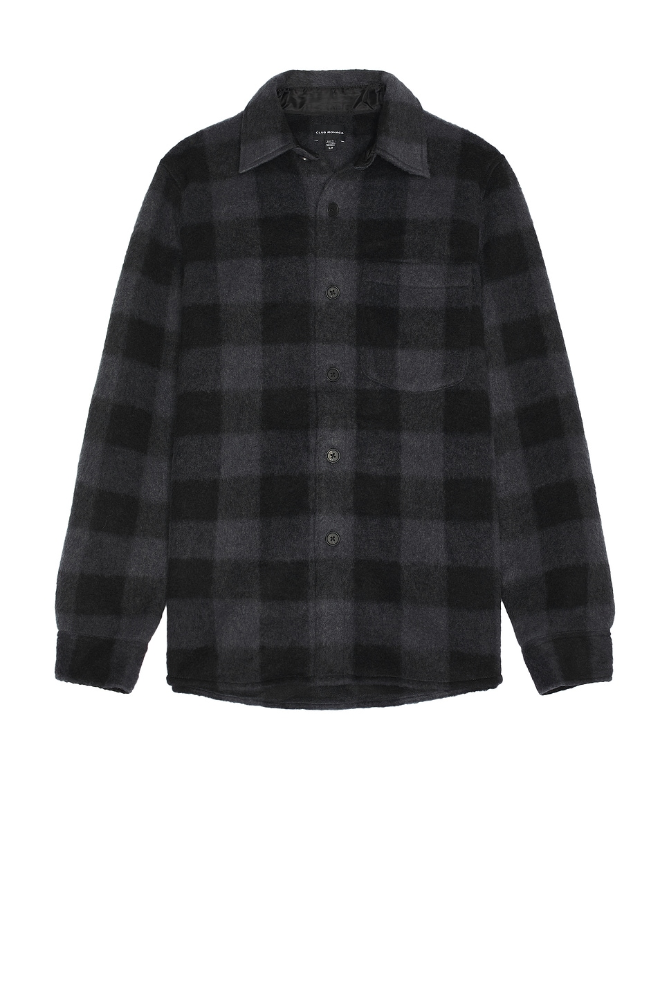 High Texture Shirt Jacket in Slate