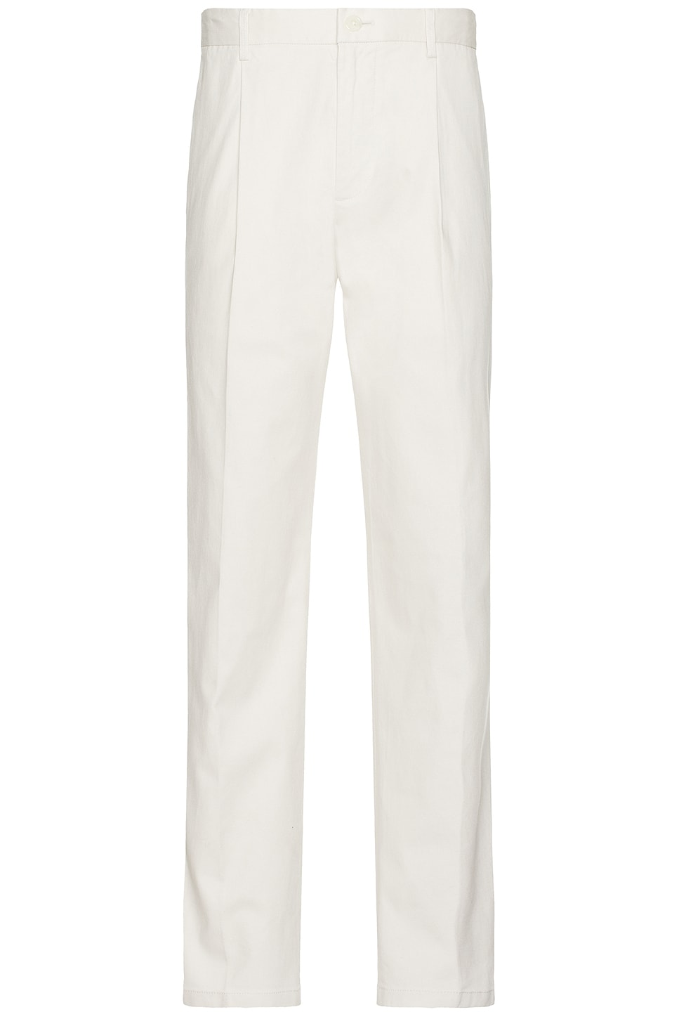 Pleated Trouser in Cream