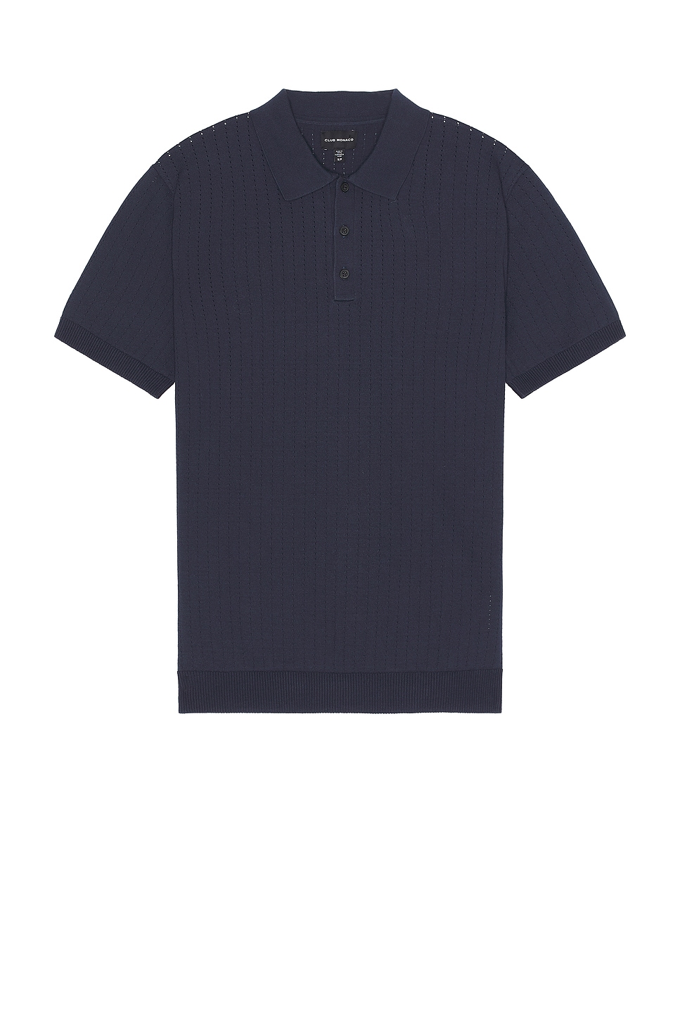 Image 1 of Club Monaco Short Sleeve Polo in Navy