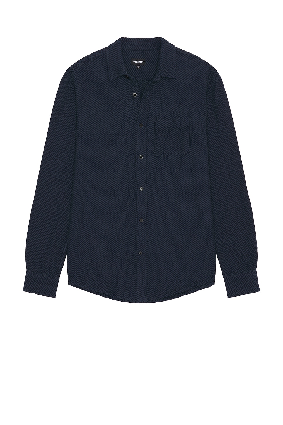 Herringbone Texture Shirt in Blue