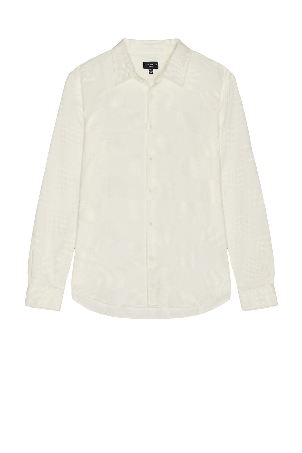 Waffle Textured Shirt in White