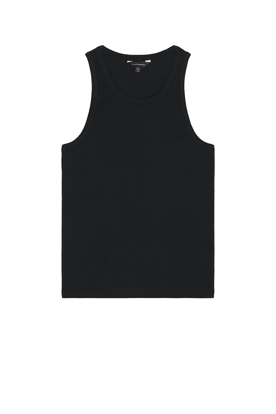 Ribbed Tank Top in Black