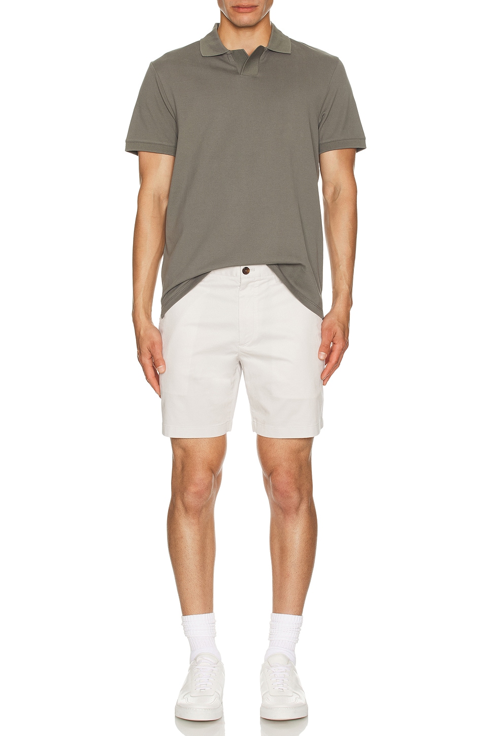 Image 1 of Club Monaco Johnny Collar Polo in Pewter