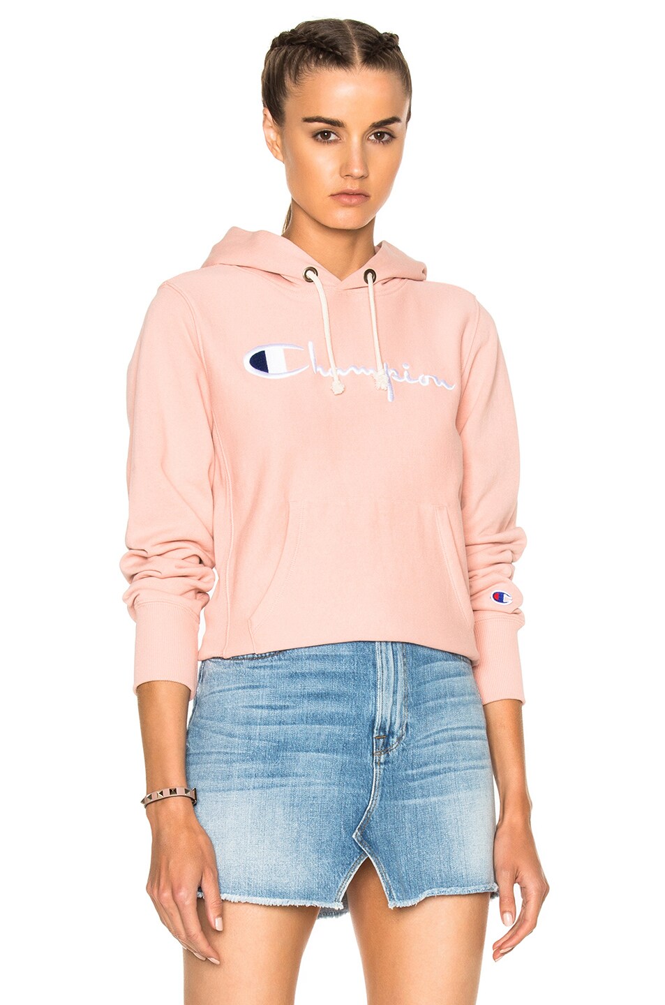 Image 1 of Champion Classic Hoodie in Pink