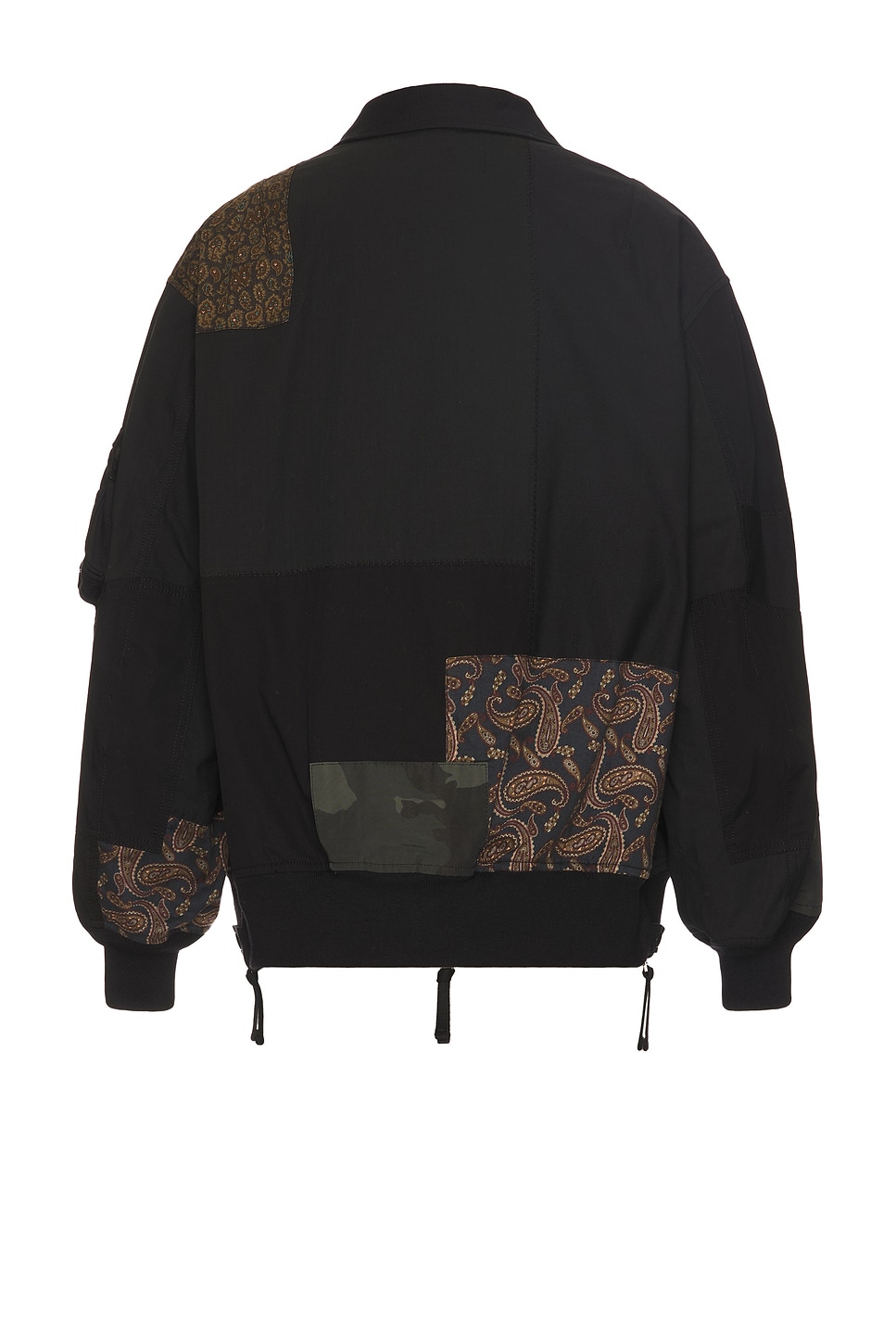 Comme Des Garçons Homme Deux Black Nylon Back Satin Mix Jacket
