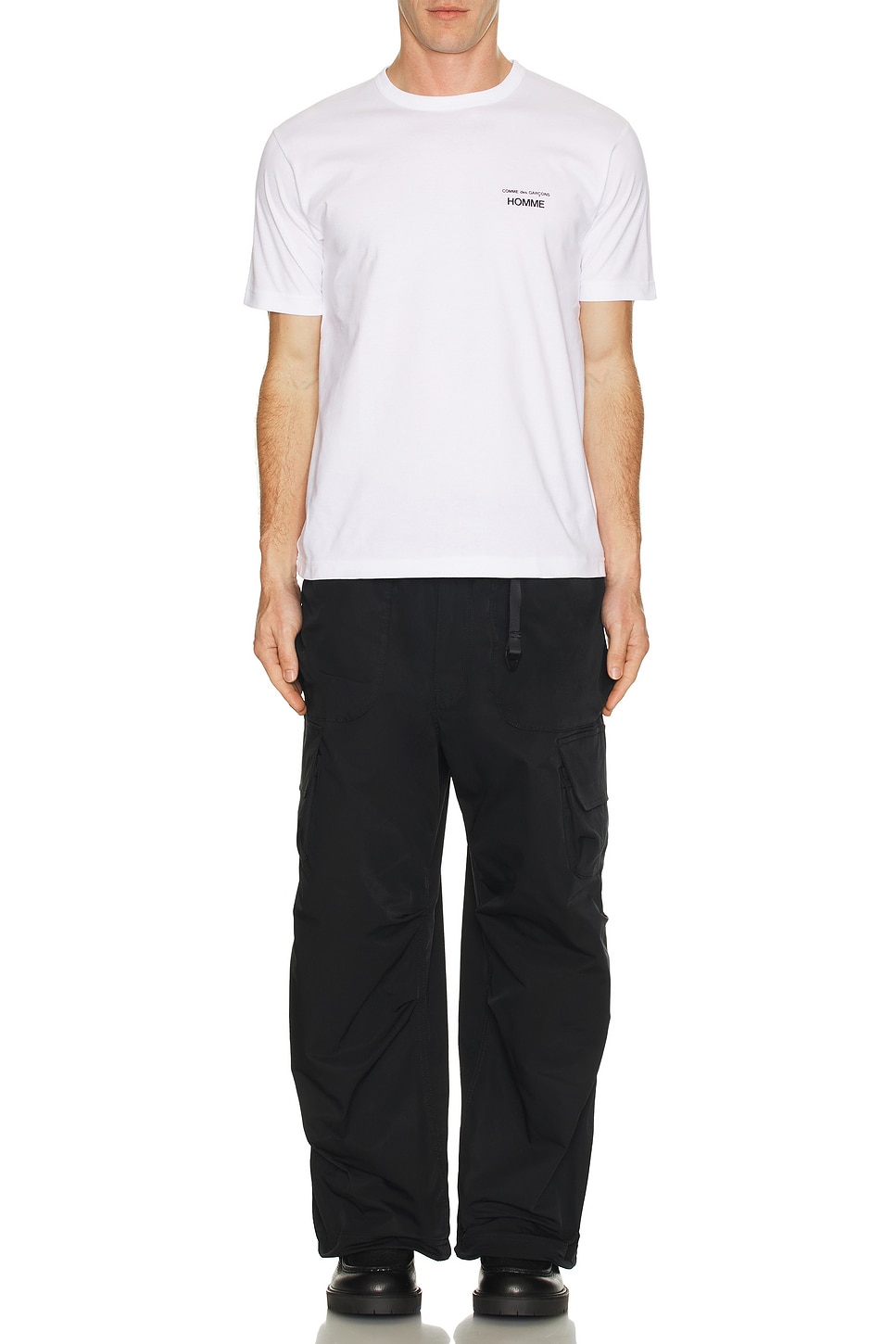 Image 1 of COMME des GARCONS HOMME Garment Print Tee in White