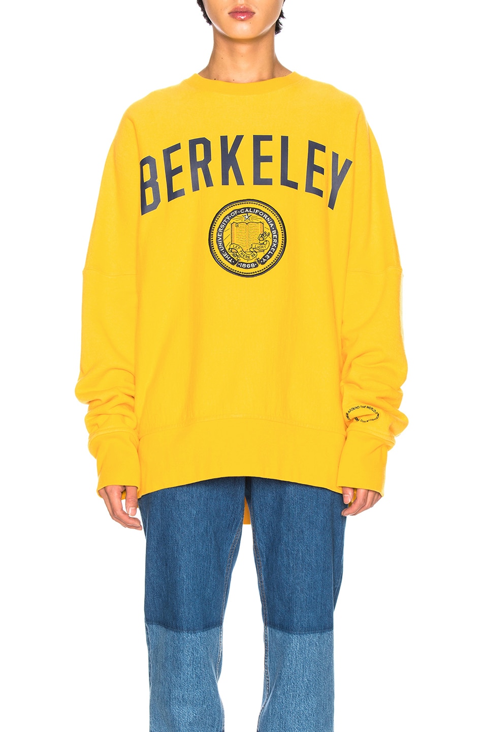 Image 1 of CALVIN KLEIN 205W39NYC Berkeley Sweatshirt in Berkeley Yellow