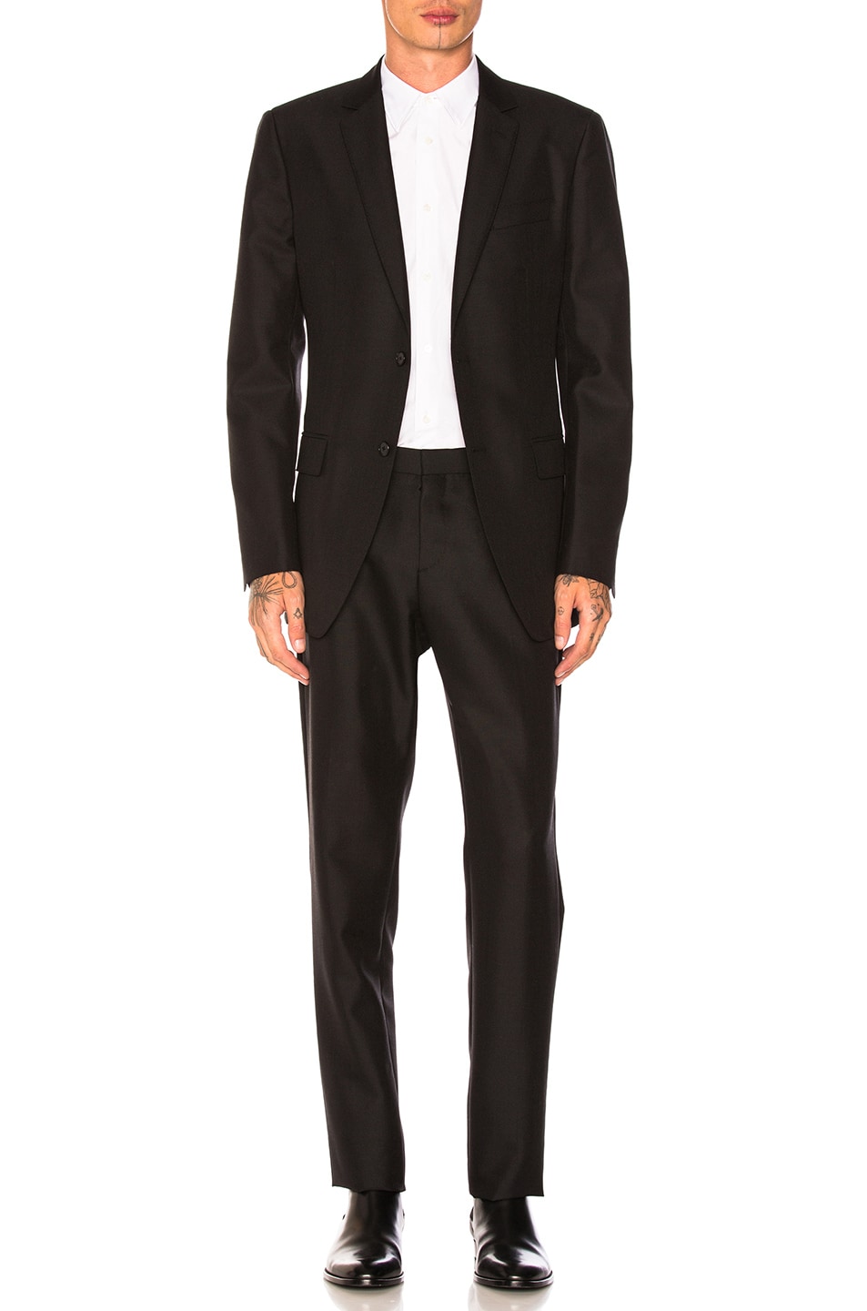 Image 1 of CALVIN KLEIN 205W39NYC Wool Mohair Plain Weave Suit in Black