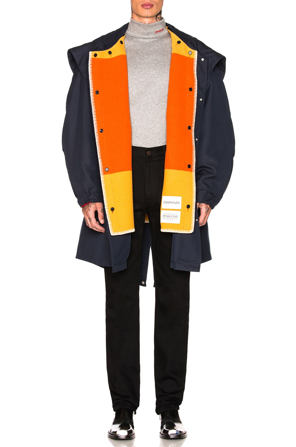 Image 1 of CALVIN KLEIN 205W39NYC Parka in Navy