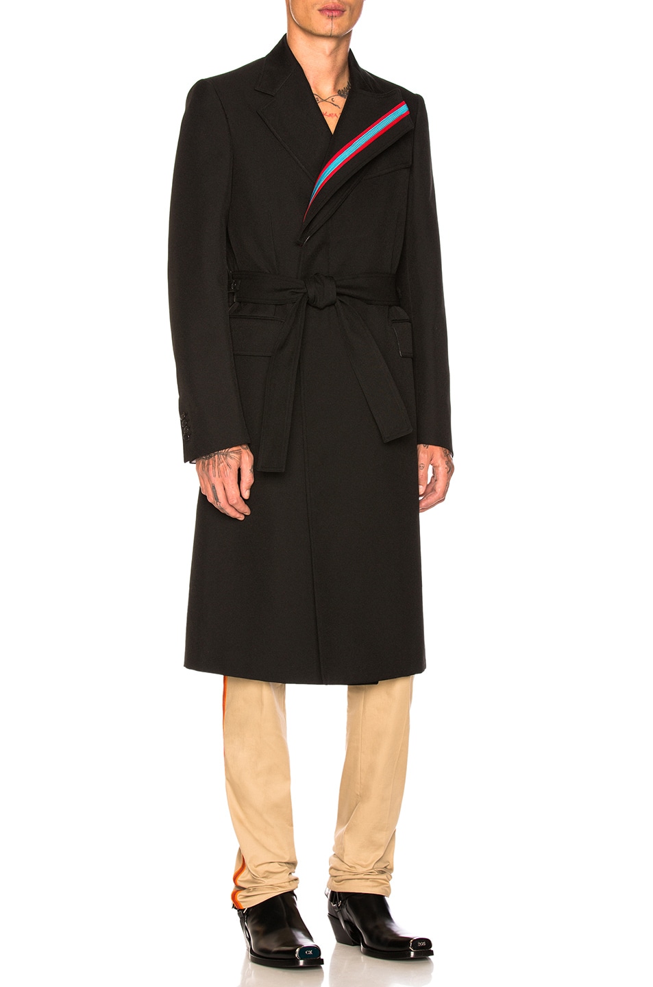 Image 1 of CALVIN KLEIN 205W39NYC Trench Coat in Black