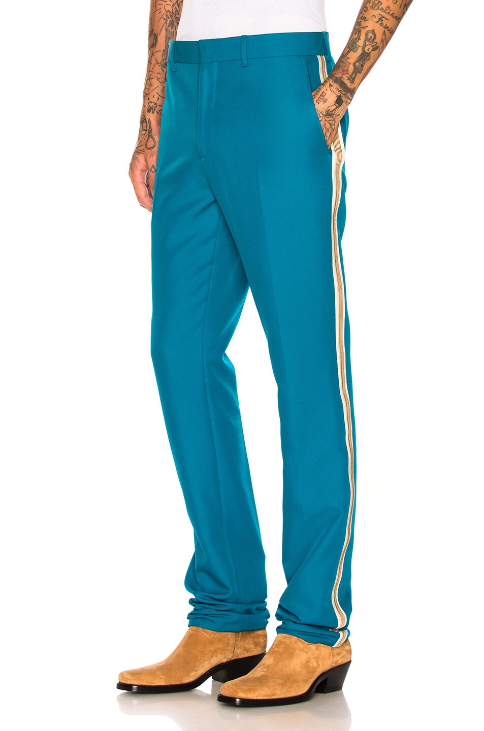 Image 1 of CALVIN KLEIN 205W39NYC Tailored Pants in Teal