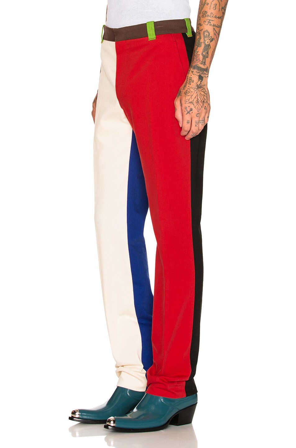 Image 1 of CALVIN KLEIN 205W39NYC Trousers in Scarlet Ecru