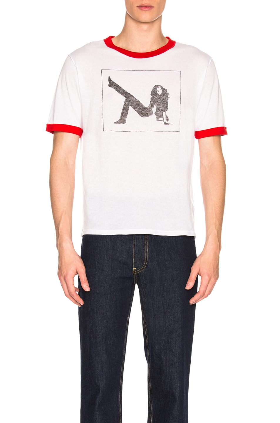 Image 1 of CALVIN KLEIN 205W39NYC Light Jersey Tee in Off White