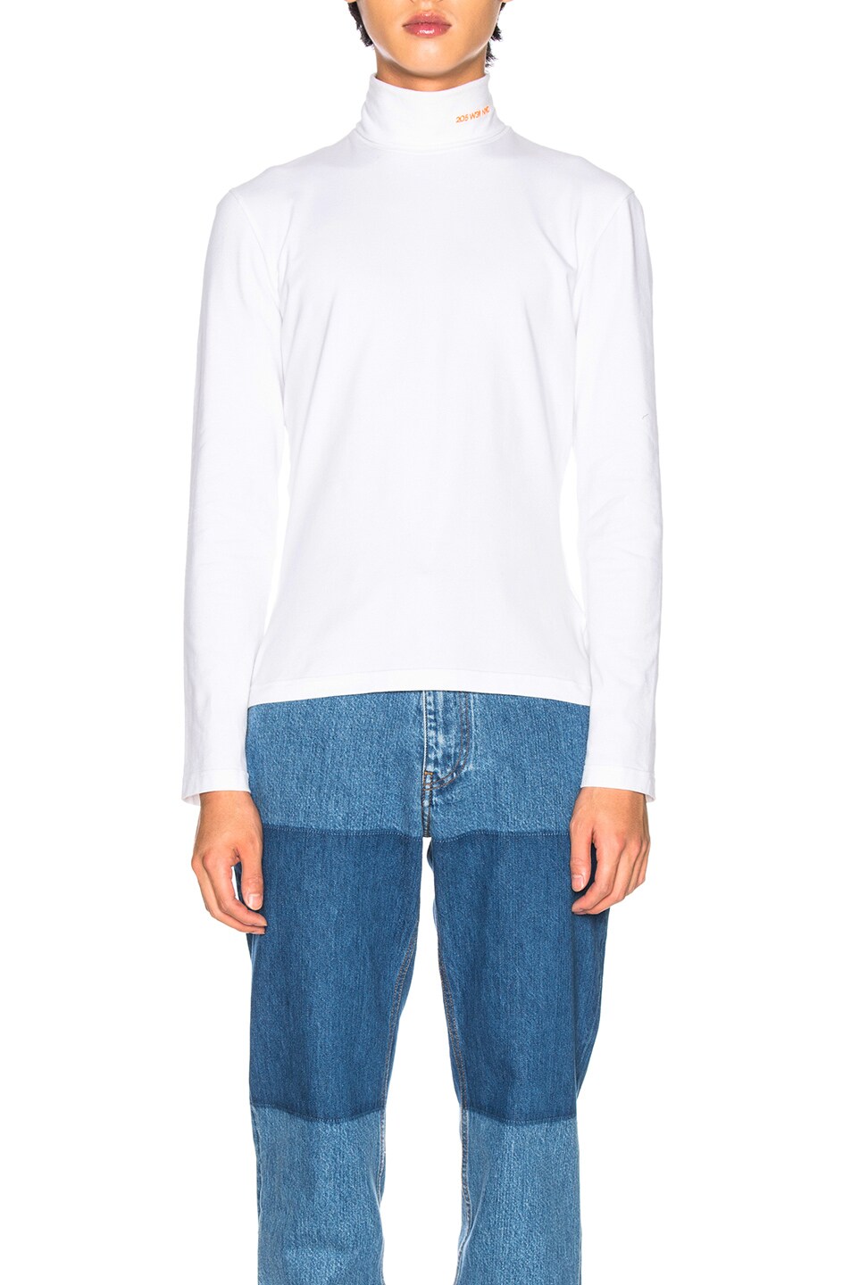 Image 1 of CALVIN KLEIN 205W39NYC Stretch Jersey in Optic White