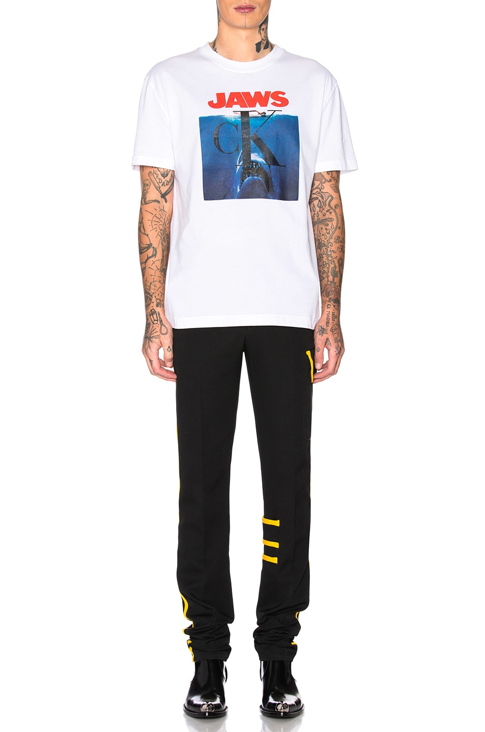 calvin klein jaws t shirt