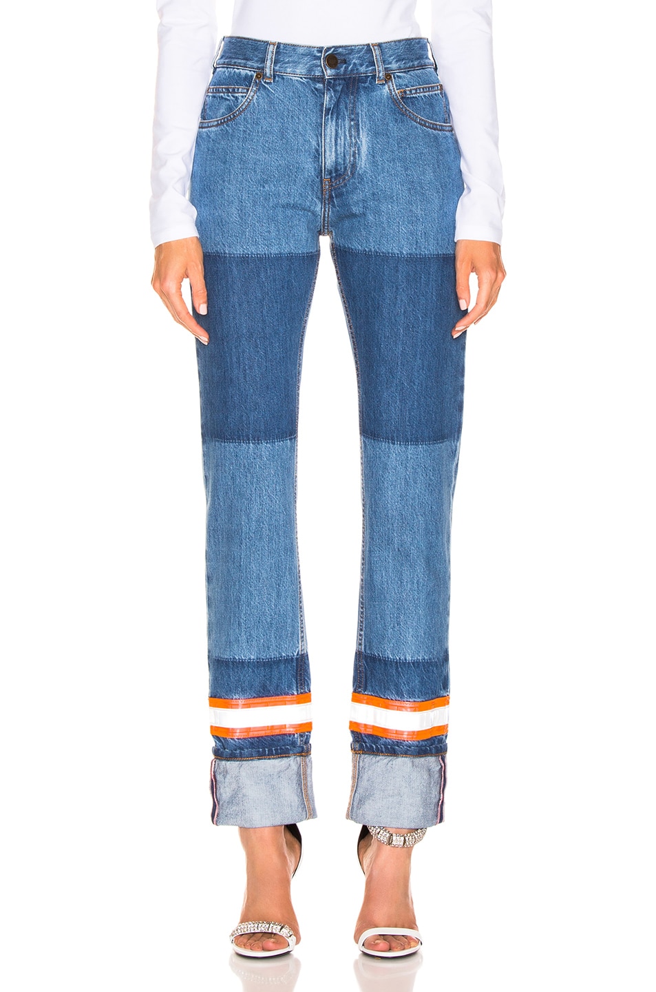 Image 1 of CALVIN KLEIN 205W39NYC Mixed Jean in Blue