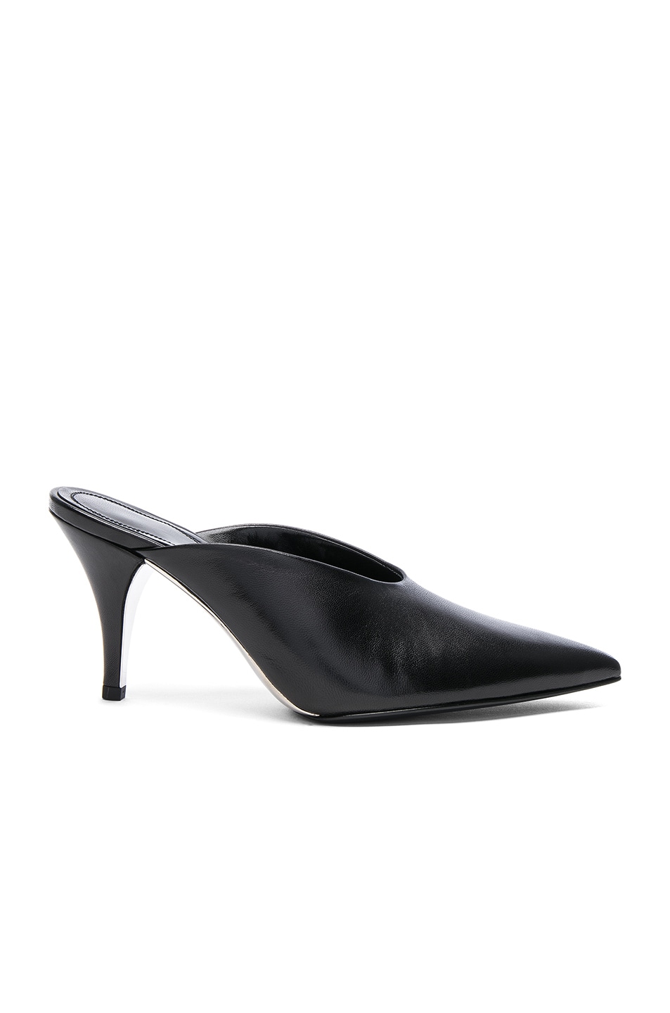 Image 1 of CALVIN KLEIN 205W39NYC Leather Roslynn Heels in Black