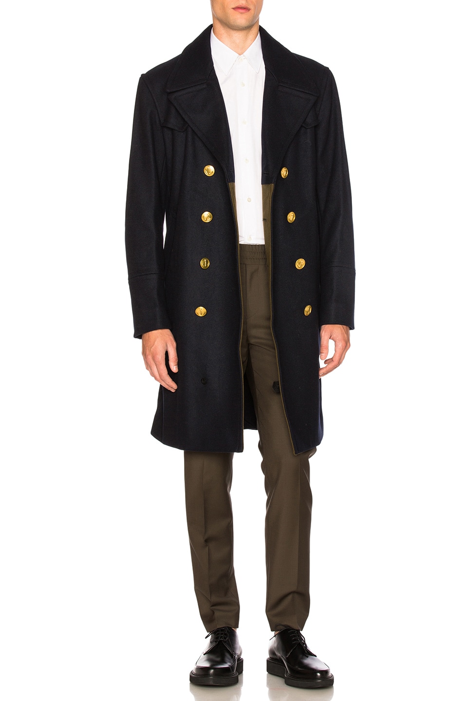 Image 1 of Coach Wool Captains Jacket in Navy