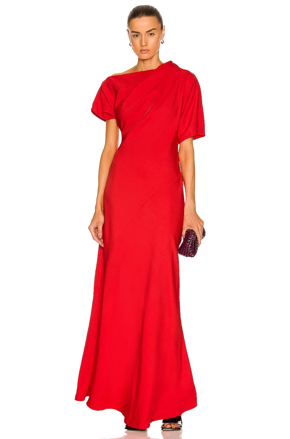 Image 1 of CO Bias Dress in Red
