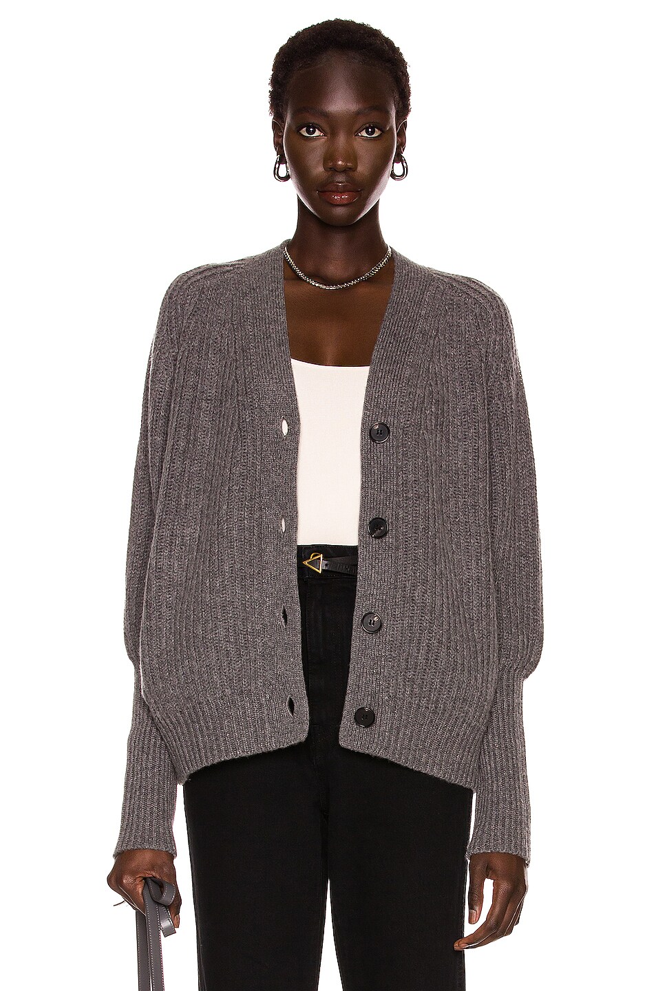 Image 1 of CO Relaxed Cardigan in Grey
