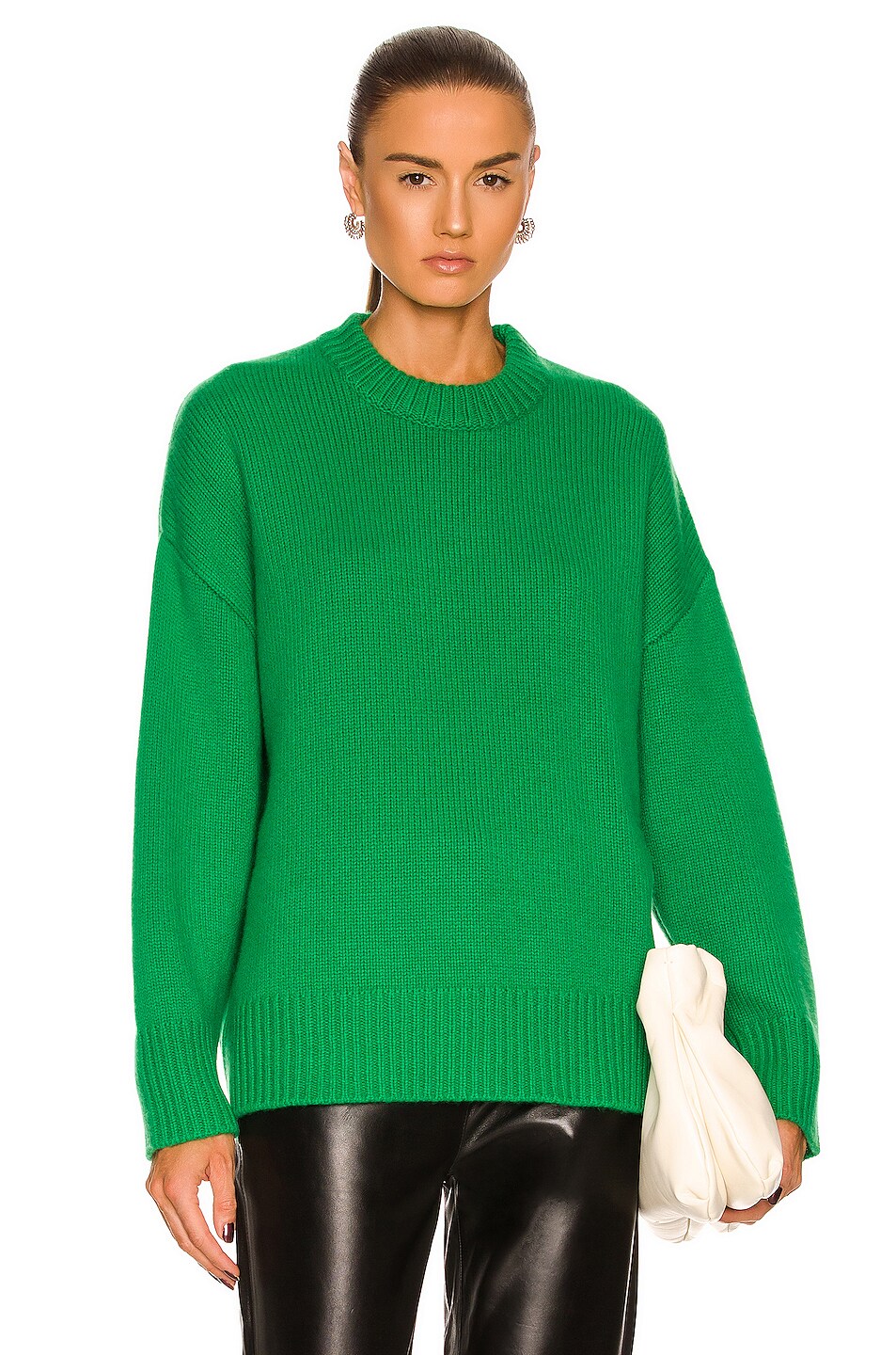 Image 1 of CO Crew Neck Sweater in Green