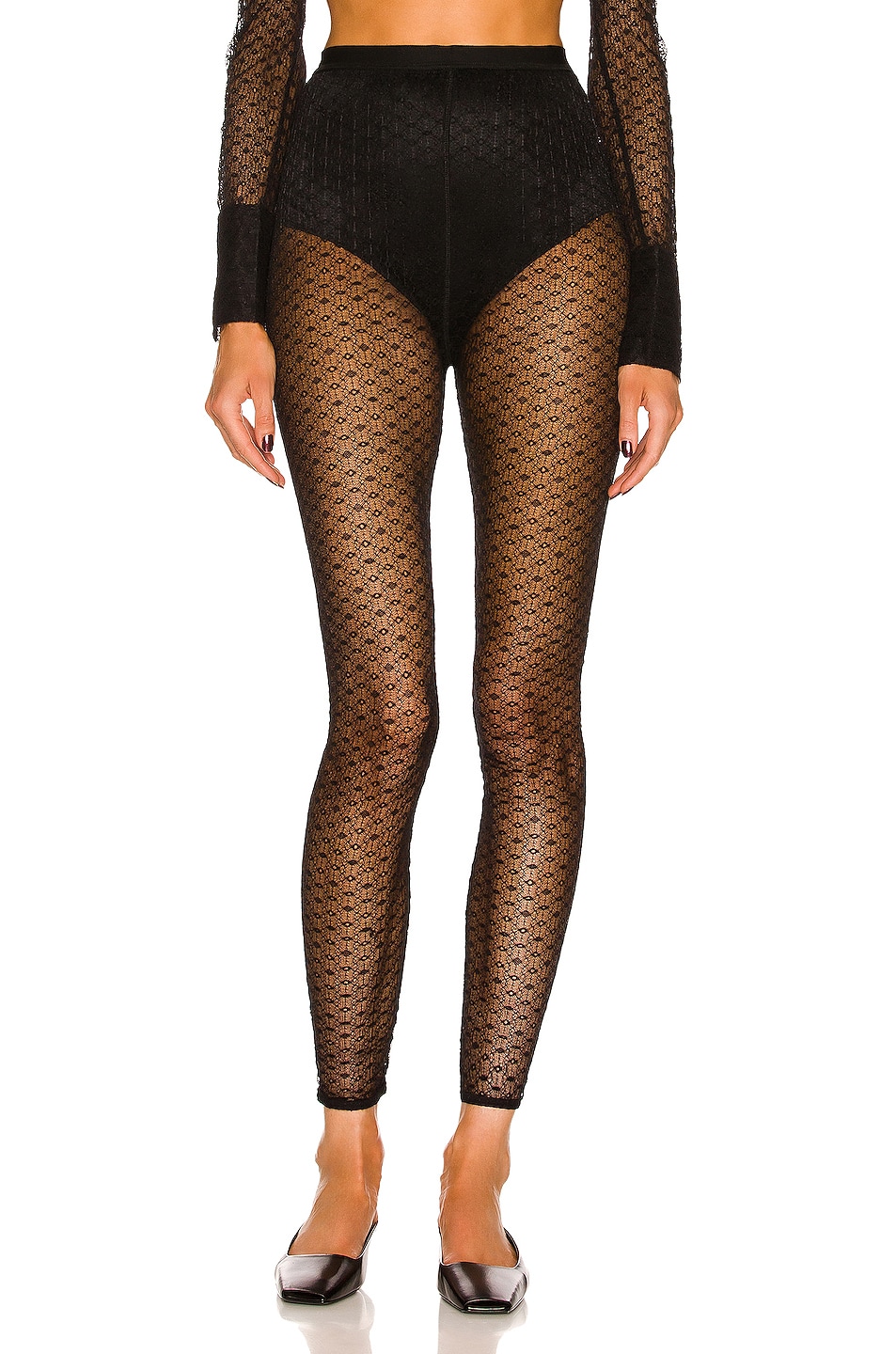 Image 1 of CO Lace Legging in Black