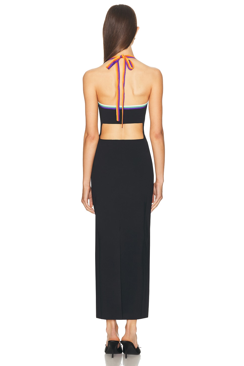 Christopher John Rogers Deep U-neck Maxi Dress thumbnail
