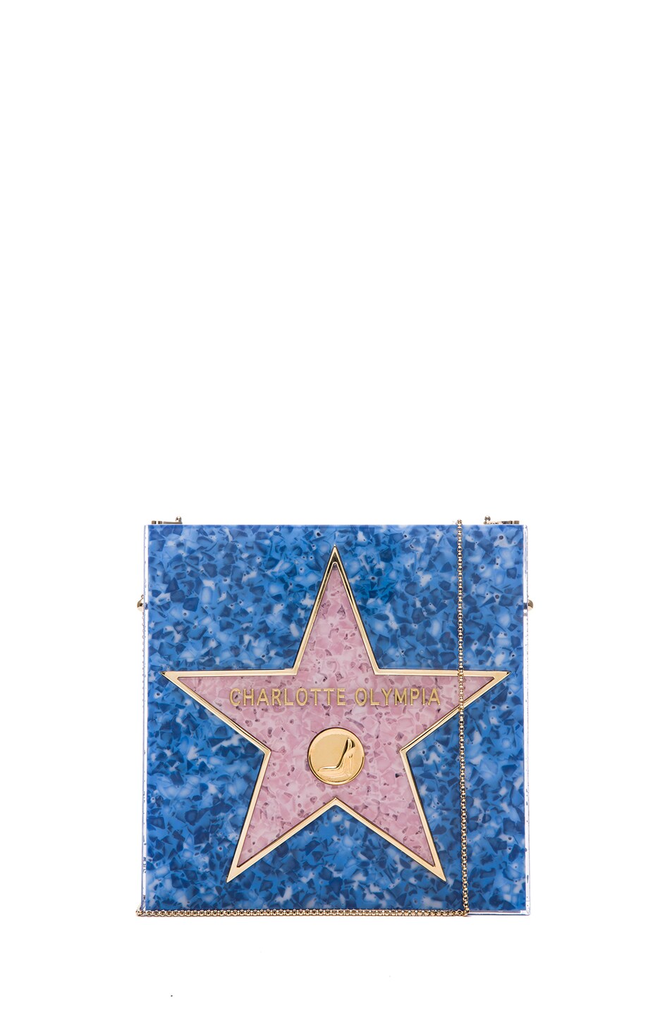 Image 1 of Charlotte Olympia Walk of Fame Clutch in Blue