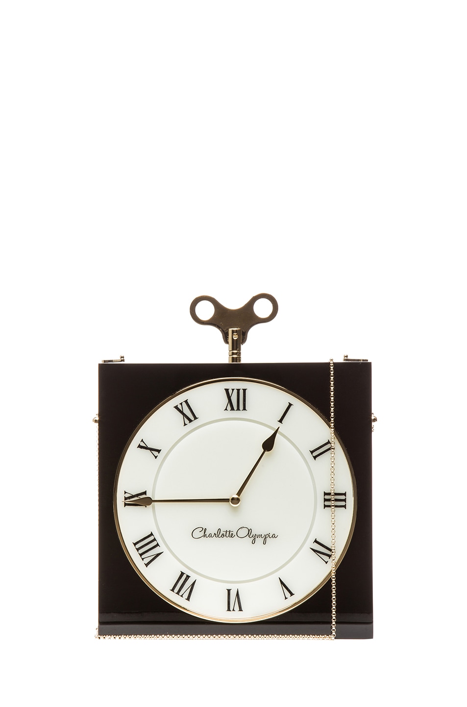 Image 1 of Charlotte Olympia Time Piece Clutch in Black